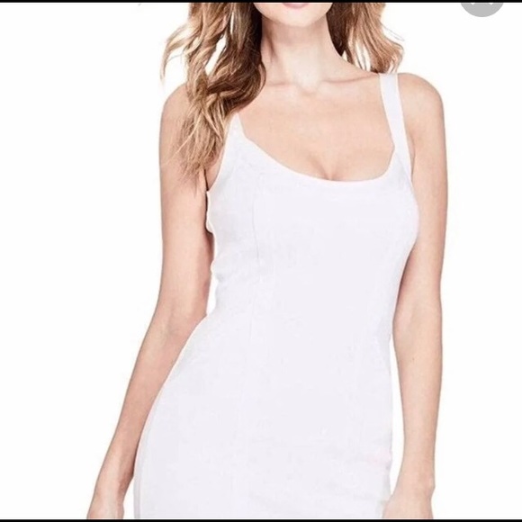 Guess White Bandage Dress Size L Strap Detail in Back. Like New. Only worn once - Picture 3 of 11